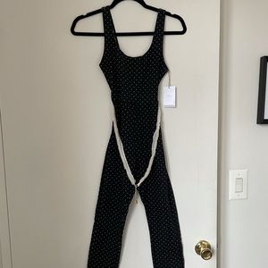 NWT WeWoreWhat Micro Dot Scoop Jumpsuit